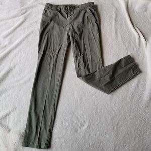 GAP green khaki straight leg dress pant